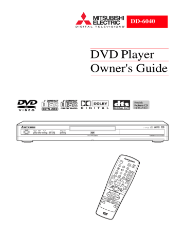 Mitsubishi DD-6040 DVD Player | Manualzz