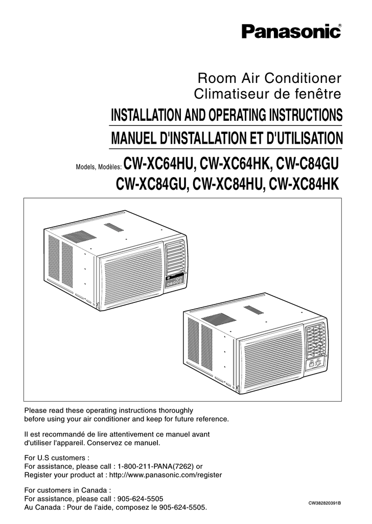 Panasonic CW-XC64HU Air Conditioner | Manualzz Panasonic CW-XC64HU Air Conditioner | Manualzz