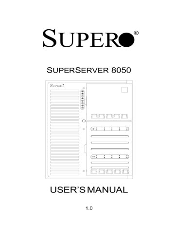 Supermicro 8050 User`s manual | Manualzz Supermicro 8050 User`s manual | Manualzz