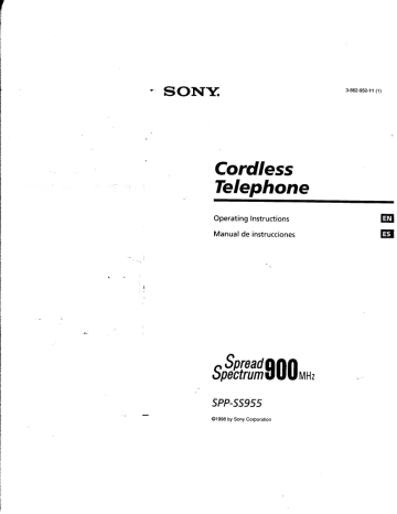 Sony SPP-SS955 900MHz Phone Sony SPP-SS955 900MHz Phone