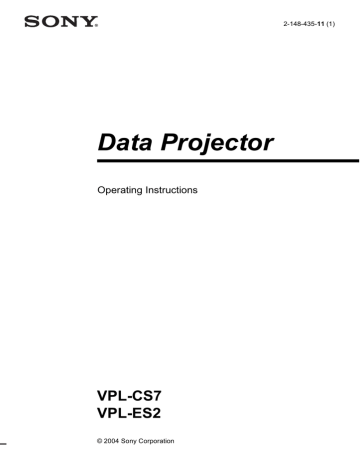 Sony VPL-ES2 Multimedia Projector Sony VPL-ES2 Multimedia Projector