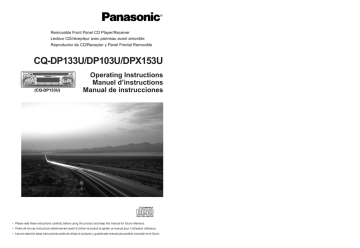 Panasonic CQ-DP103 CD Player Panasonic CQ-DP103 CD Player