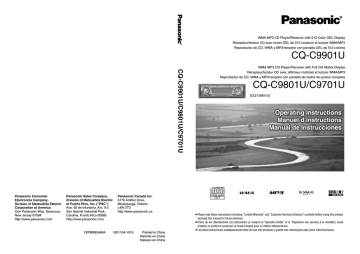 Panasonic CQ-C9701U CD Player Panasonic CQ-C9701U CD Player