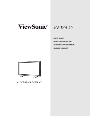 ViewSonic VPW425 42 in. Plasma HDTV ViewSonic VPW425 42 in. Plasma HDTV