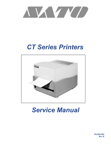 SATO CT400DT Thermal Label Printer | Manualzz