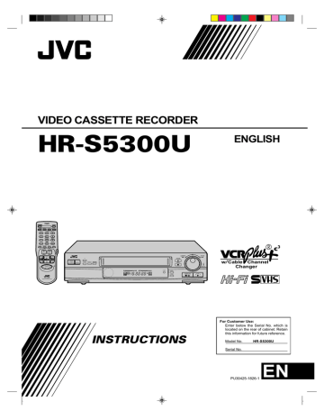 JVC HR-S5300 S | Manualzz JVC HR-S5300 S | Manualzz
