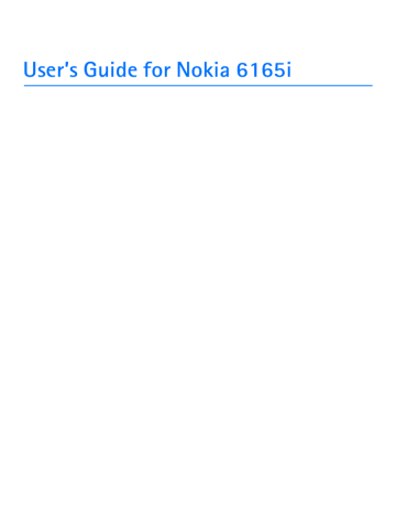 Nokia 6165i Cellular Phone Nokia 6165i Cellular Phone