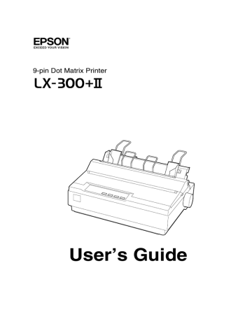 Epson Dot Matrix LX | Manualzz