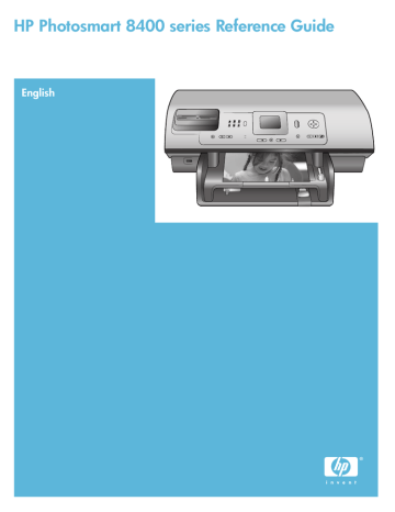 HP Photosmart 8400 Printer series Reference guide HP Photosmart 8400 Printer series Reference guide