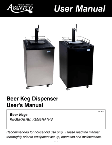 User Manual - Avantco Refrigeration User Manual - Avantco Refrigeration