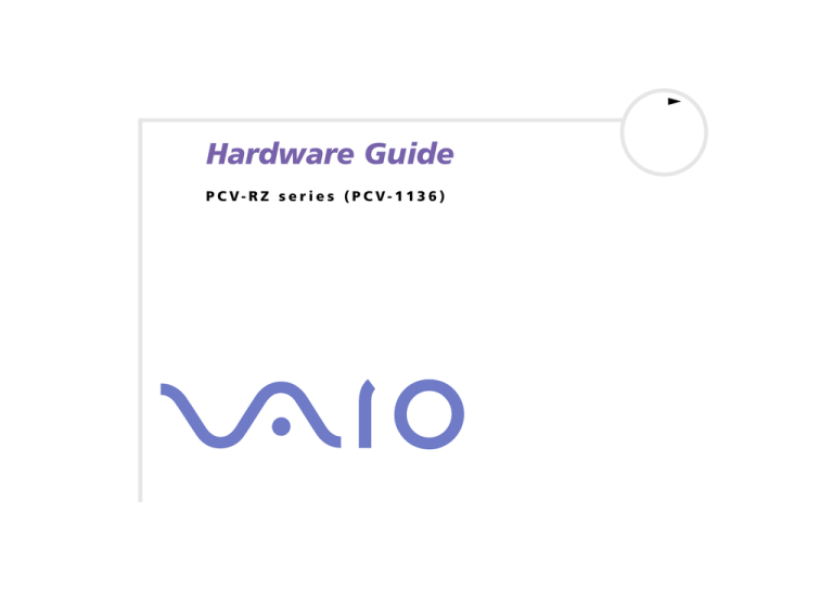 Sony PCV-RZ422P Specification Sony PCV-RZ422P Specification