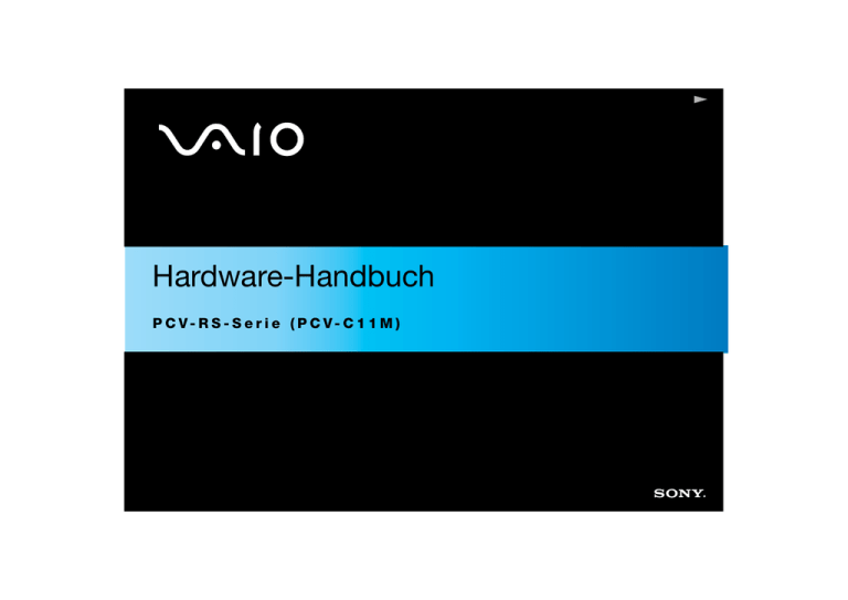 Sony PCV-RS702, PCV-RS704 Owner's manual Sony PCV-RS702, PCV-RS704 Owner's manual