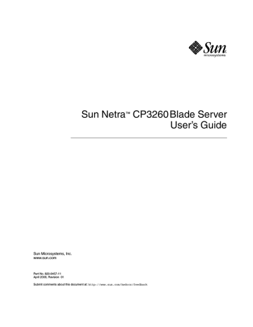 Sun Microsystems CP3260 User manual | Manualzz