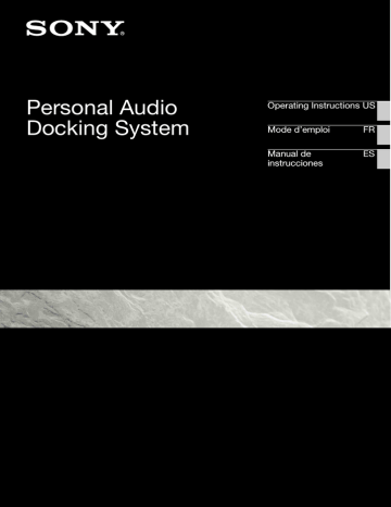 Overview of this Personal Audio Docking System Overview of this Personal Audio Docking System