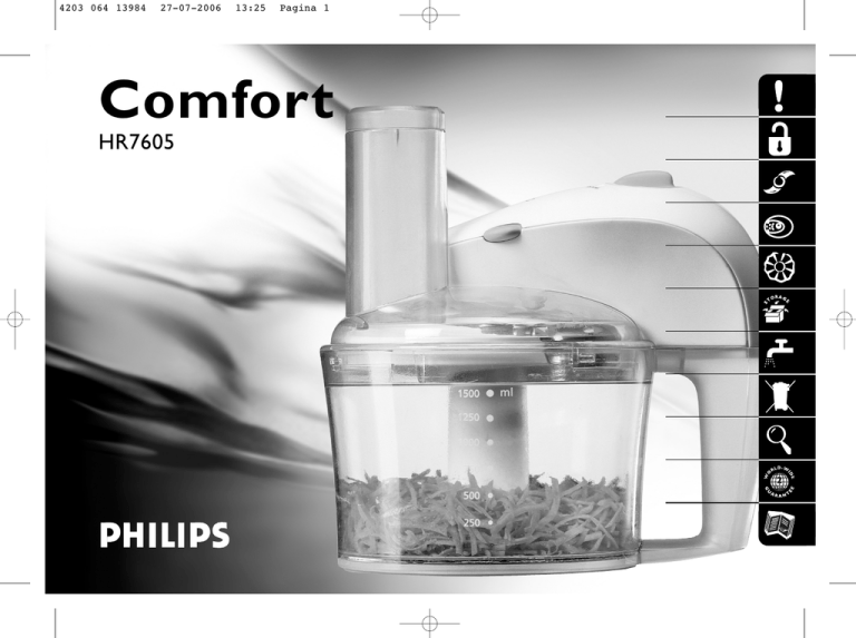 Philips HR7605 Instruction manual Philips HR7605 Instruction manual