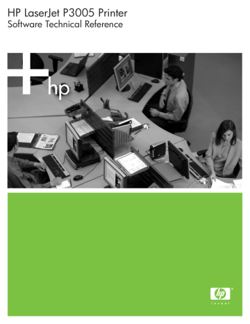 HP P3005d, P3005dn, LaserJet P3005 Printer series User guide HP P3005d, P3005dn, LaserJet P3005 Printer series User guide
