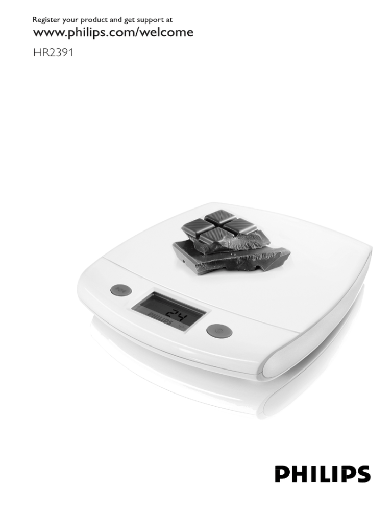 Philips HR2391/00, HR2391/53, HR2391 User manual Philips HR2391/00, HR2391/53, HR2391 User manual