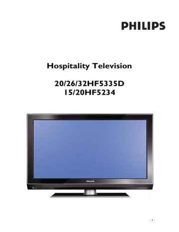 Philips professional flat TV 15HF5234 User manual | Manualzz