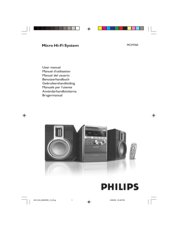 Philips MCM760, MCM760/05 User manual Philips MCM760, MCM760/05 User manual