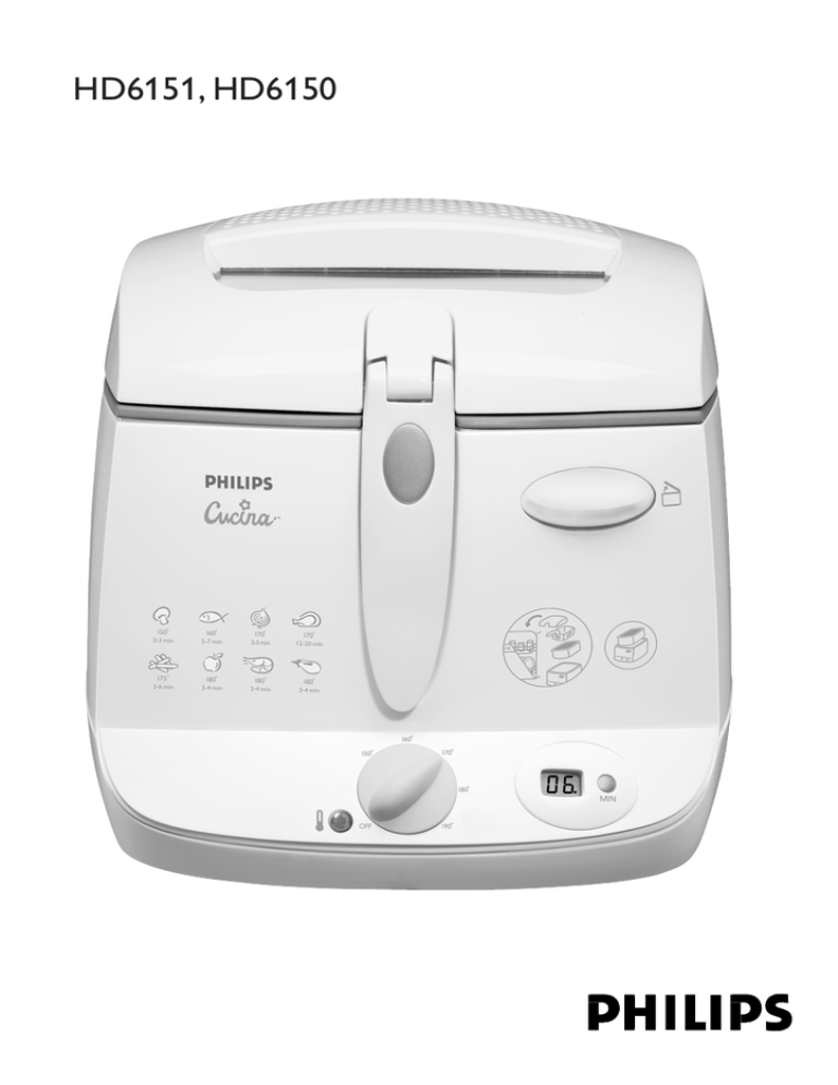 Philips HD6151, HD6150, HD6151/80, HD6150/80 Instruction manual Philips HD6151, HD6150, HD6151/80, HD6150/80 Instruction manual