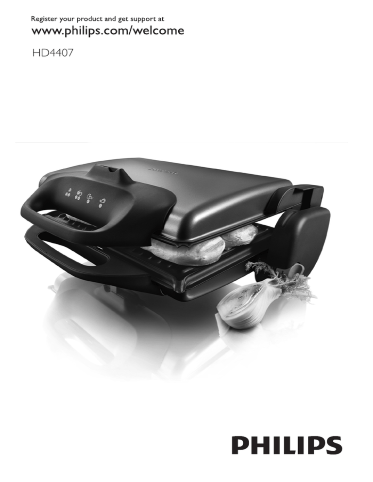 Philips HD4407/50, HD4407 User manual Philips HD4407/50, HD4407 User manual