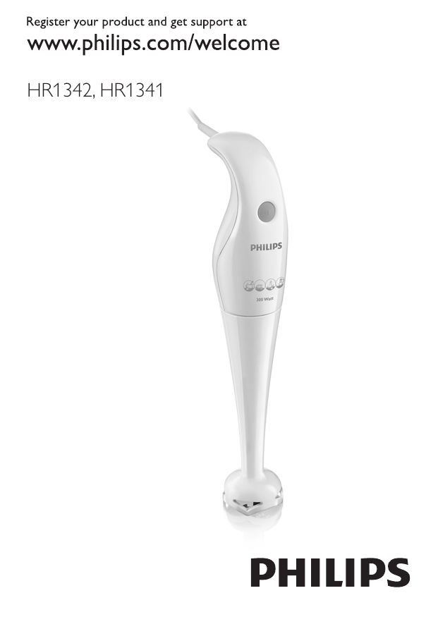 Philips HR1342/00, HR1341/00, HR1341, Daily Collection User manual Philips HR1342/00, HR1341/00, HR1341, Daily Collection User manual