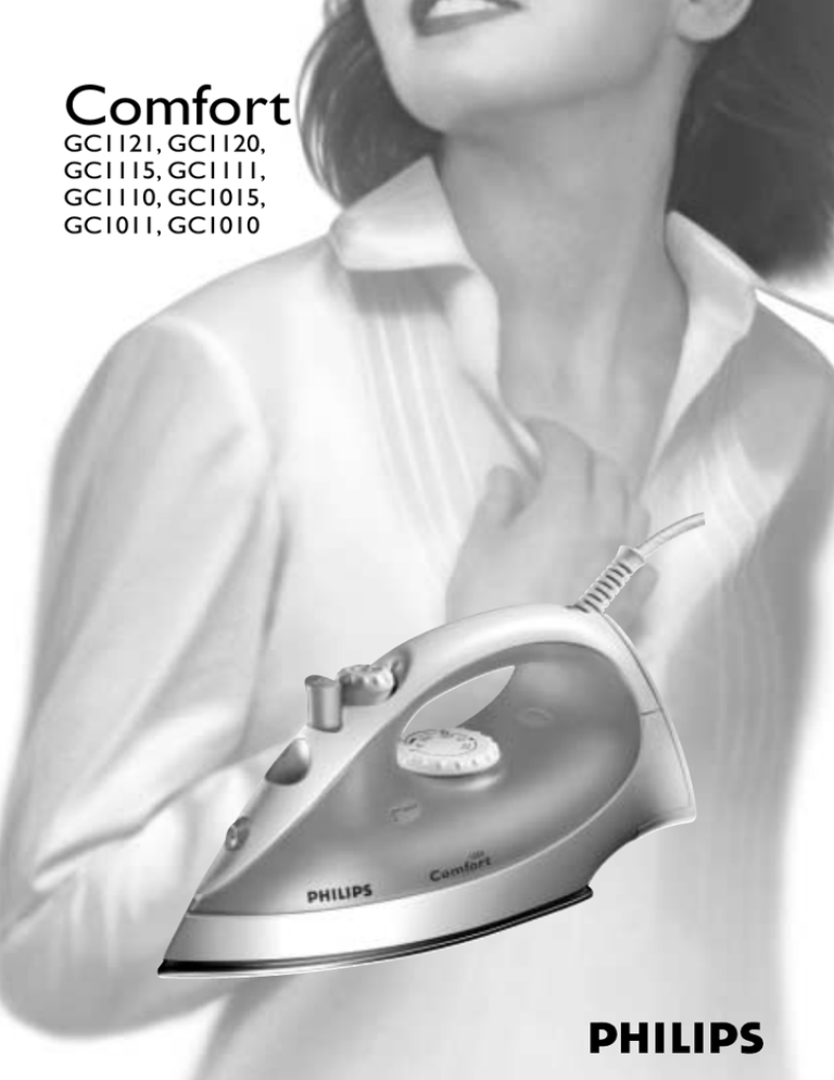 Philips GC1110, GC1110/02, GC1115/02, GC1010/01, GC1115, GC1010/07, GC1010, GC 1115, GC1015/01, GC1110/07 User manual Philips GC1110, GC1110/02, GC1115/02, GC1010/01, GC1115, GC1010/07, GC1010, GC 1115, GC1015/01, GC1110/07 User manual