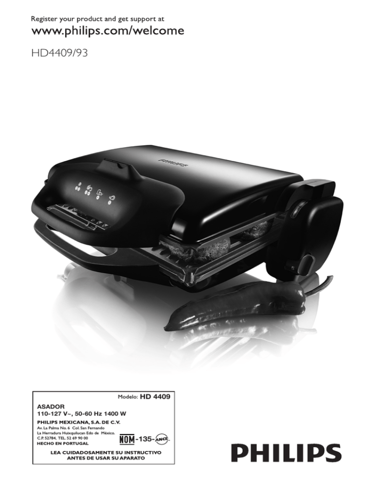Philips HD4409 User manual Philips HD4409 User manual