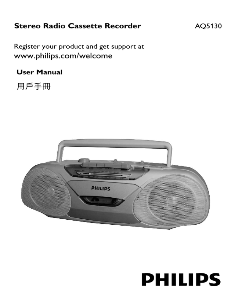 Philips AQ5130/98 User manual Philips AQ5130/98 User manual