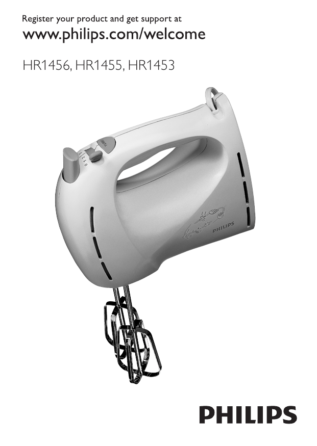 Philips HR1453/70, HR1456/70 User manual Philips HR1453/70, HR1456/70 User manual