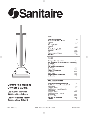 Electrolux Sanitaire SC684F User guide | Manualzz