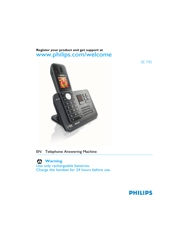Philips SE7451B/37, SE7452B/37, CD1501B/17 Datasheet Philips SE7451B/37, SE7452B/37, CD1501B/17 Datasheet