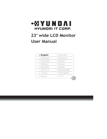 Hyundai V236WD User manual | Manualzz