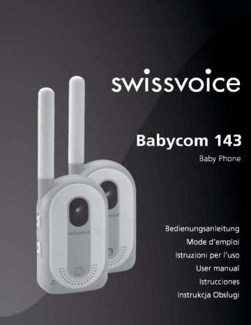 SwissVoice Babycom 143 User manual SwissVoice Babycom 143 User manual