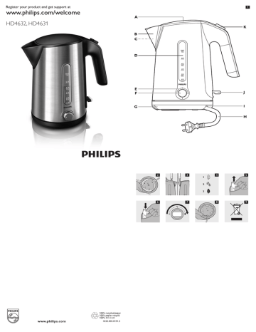 Philips HD4632, HD4631/22 User manual Philips HD4632, HD4631/22 User manual