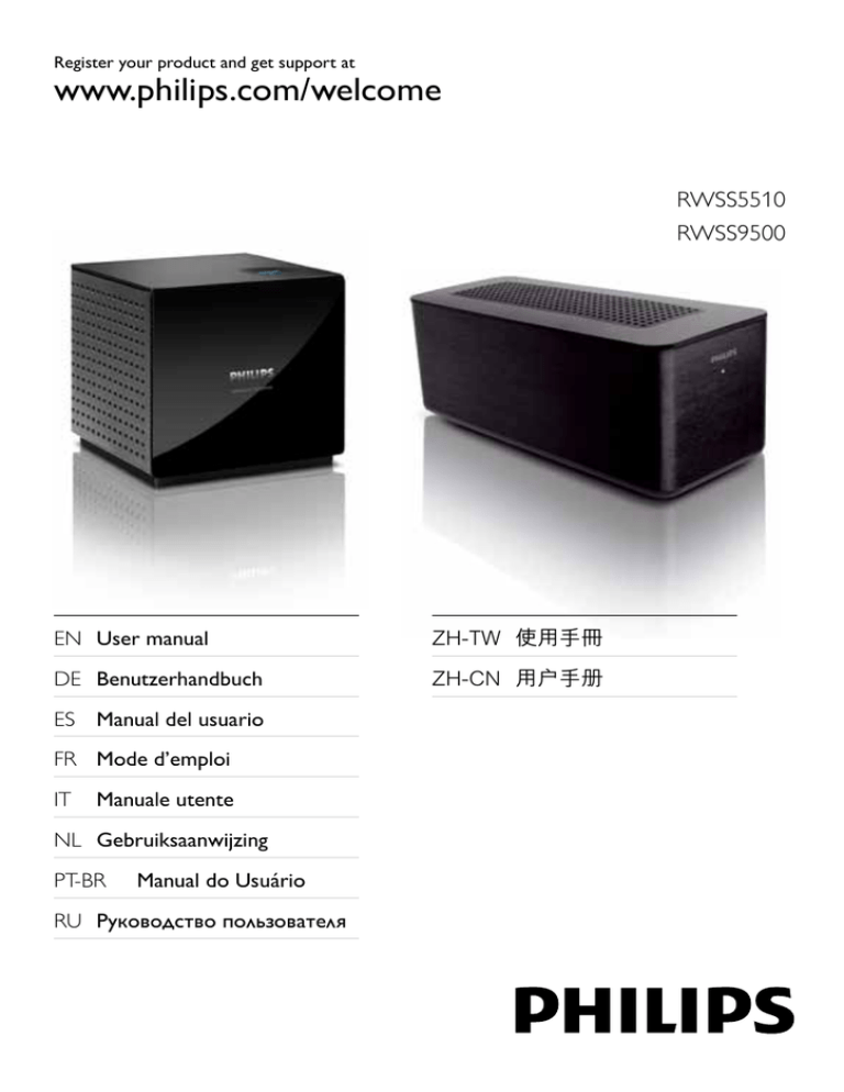 Philips RWSS5510 User manual Philips RWSS5510 User manual