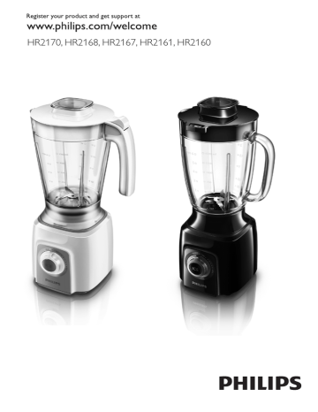 Philips VIVA, HR2160/50, HR2160 User manual Philips VIVA, HR2160/50, HR2160 User manual