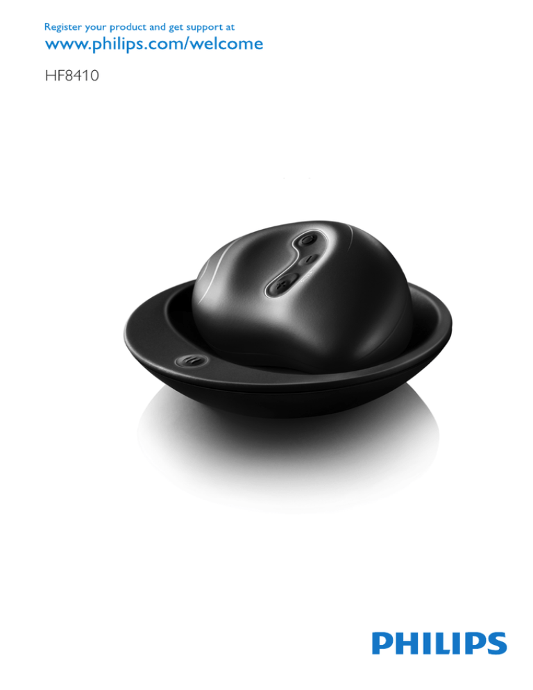 Philips HF8410, HF8410 Warm intimate massager User manual Philips HF8410, HF8410 Warm intimate massager User manual