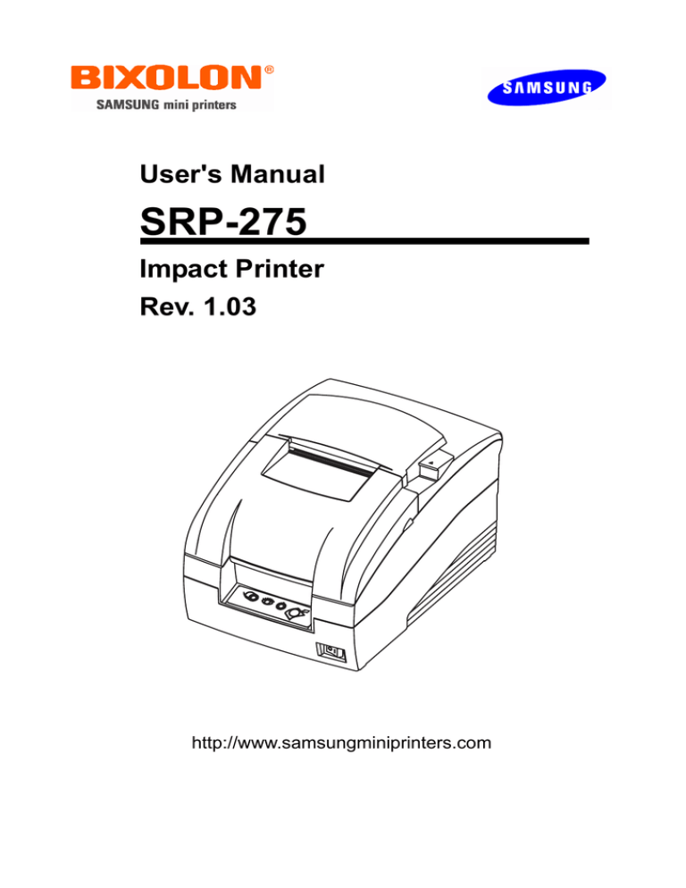 Samsung SRP-275A, SRP-275CUG, SRP-275C, SRP-275AU, SRP-275AUG, SRP-275 User manual Samsung SRP-275A, SRP-275CUG, SRP-275C, SRP-275AU, SRP-275AUG, SRP-275 User manual