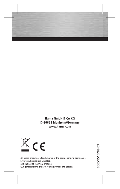 Hama Home HB 108D User manual Hama Home HB 108D User manual