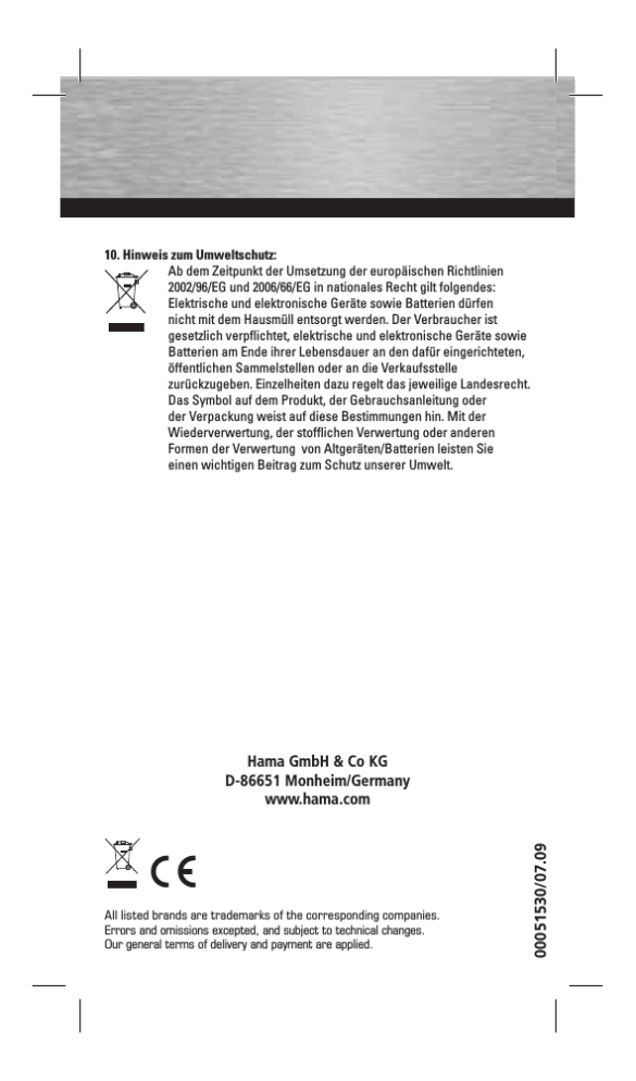 Hama Scientific WB 110D User manual Hama Scientific WB 110D User manual