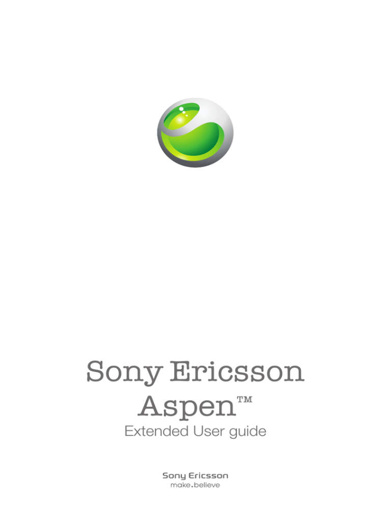 Sony Aspen M1i, Aspen, 1238-3013 User guide Sony Aspen M1i, Aspen, 1238-3013 User guide