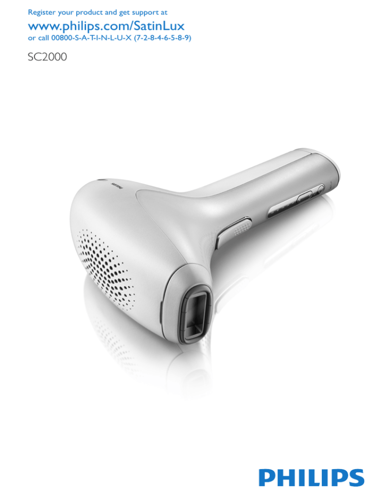 Philips SatinLux User manual Philips SatinLux User manual