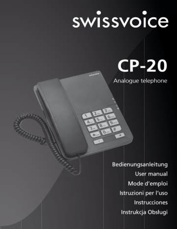 SwissVoice CP-20 Manuel utilisateur | Manualzz