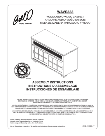 Bell'O WAVS-333 Manual Bell'O WAVS-333 Manual