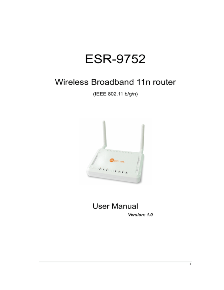 EnGenius ESR-9752 User manual EnGenius ESR-9752 User manual