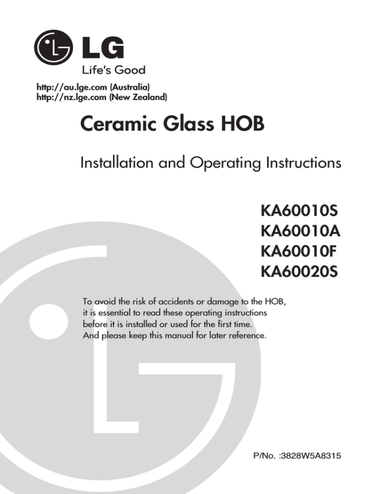 LG KA60020S Operating instructions LG KA60020S Operating instructions