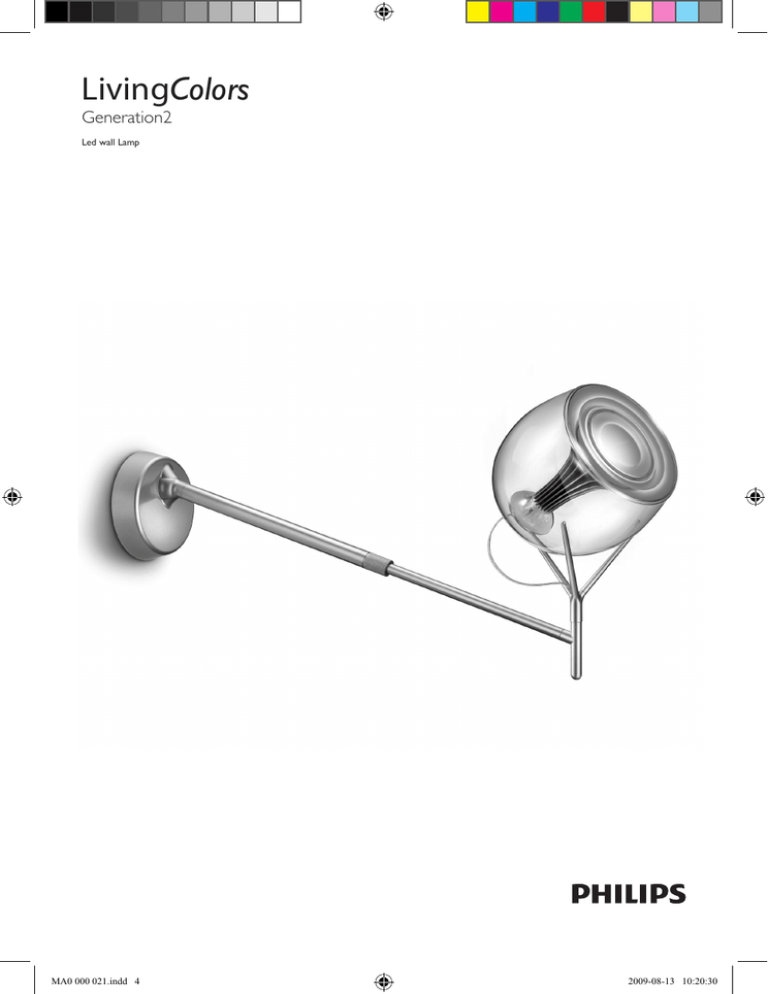 Philips LivingColors LED, 6914930PH, 6914948PH, LivingColors Specification Philips LivingColors LED, 6914930PH, 6914948PH, LivingColors Specification