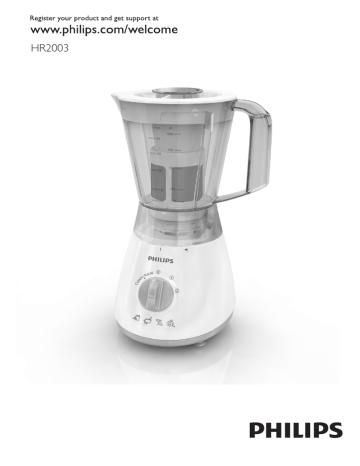 Philips HR2003 User manual Philips HR2003 User manual
