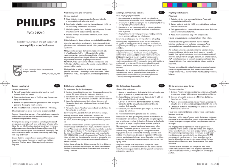 Philips SVC1215/10, SVC1215 Owner's manual Philips SVC1215/10, SVC1215 Owner's manual